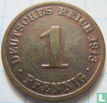 Duitse Rijk 1 pfennig 1913 (A) - Afbeelding 1