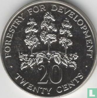 Jamaica 20 cents 1978 "FAO" - Image 2
