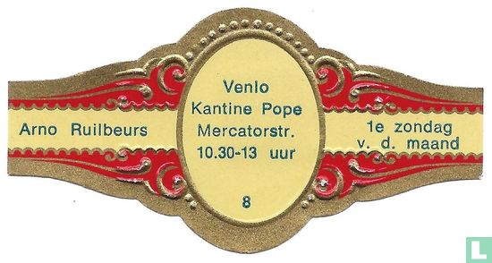 Venlo Kantine Pope Mercatorstr. 10.30-13 uur - Arno Ruilbeurs - 1e Zondag v.d. maand - Bild 1
