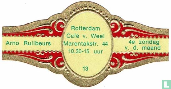 Rotterdam Café v. Weel Marentakstr. 44 10.30-15 uur - Arno Ruilbeurs - 4e Zondag v.d. maand - Image 1
