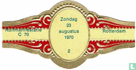 Zondag 23 Augustus 1970 2 - Ruilmanifestatie C 70 - Rotterdam - Afbeelding 1