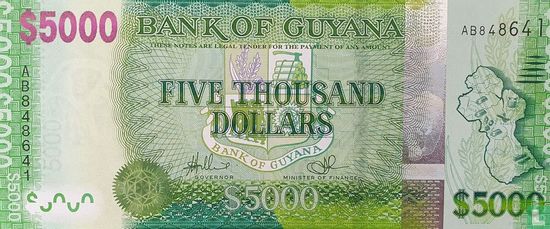 Guyana 5000 Dollars - Afbeelding 1