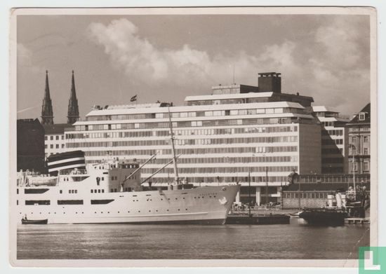 Palace Hotel Helsinki Finland Steamship Ship 1954 Postcard - Image 1