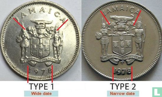 Jamaica 5 cents 1978 (type 1) - Image 3