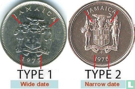 Jamaïque 5 cents 1975 (type 1) - Image 3