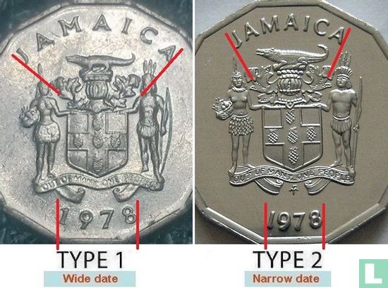 Jamaïque 1 cent 1978 (type 1) "FAO" - Image 3