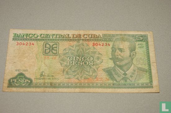 Cuba 5 pesos 2002 - Image 1