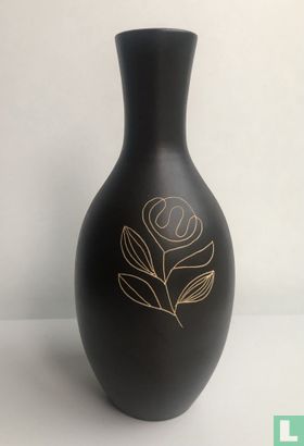 Vase 536 - marron avec décoration - Image 3