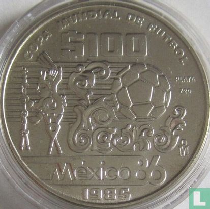 Mexico 100 pesos 1985 "1986 Football World Cup in Mexico" - Afbeelding 1