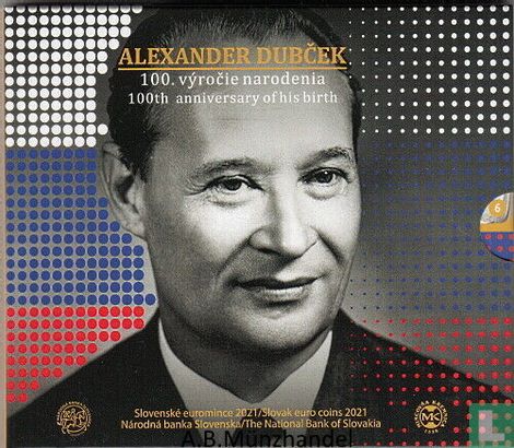 Slowakije jaarset 2021 "100th anniversary Birth of Alexander Dubcek" - Afbeelding 1