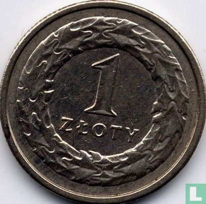 Polen 1 zloty 1990 (koper-nikkel) - Afbeelding 2