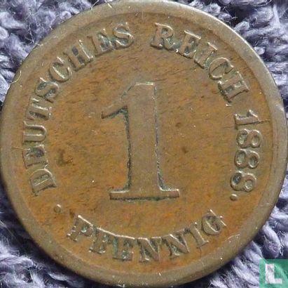 Duitse Rijk 1 pfennig 1888 (G) - Afbeelding 1