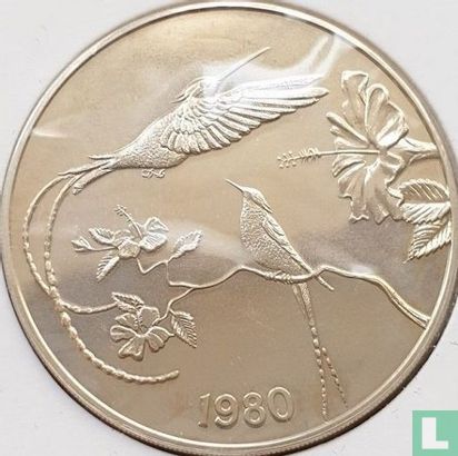 Jamaica 10 dollars 1980 "Streamer-tailed hummingbird" - Afbeelding 1
