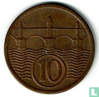 Tchécoslovaquie 10 haleru 1927 - Image 2