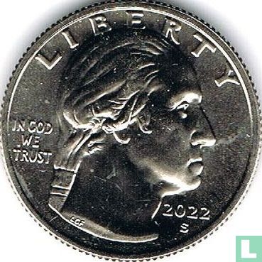 Vereinigte Staaten ¼ Dollar 2022 (S) "Nina Otero-Warren" - Bild 1