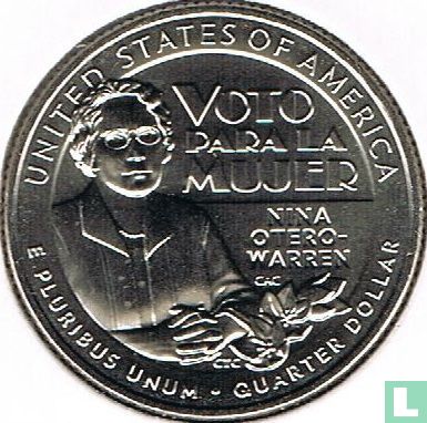 Vereinigte Staaten ¼ Dollar 2022 (S) "Nina Otero-Warren" - Bild 2