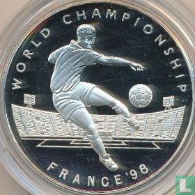 Jamaïque 25 dollars 1998 (BE) "Football World Cup in France" - Image 2