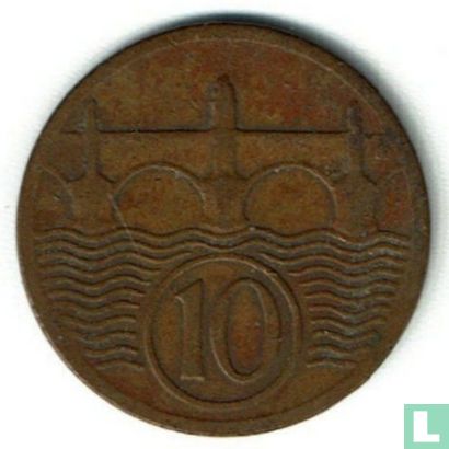 Tchécoslovaquie 10 haleru 1931 - Image 2