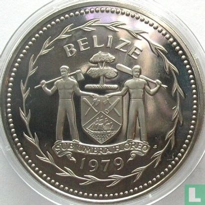 Belize 10 dollars 1979 (PROOF - copper-nickel) "Jabiru" - Image 1