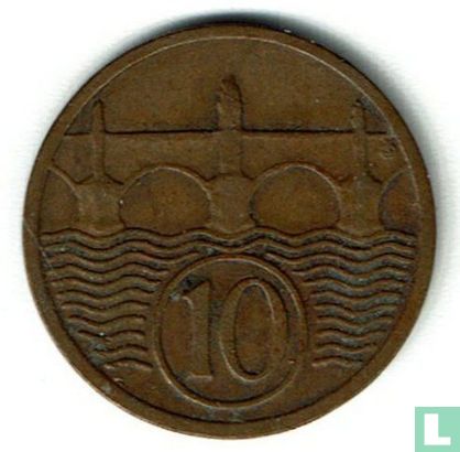 Tsjecho-Slowakije 10 haleru 1934 - Afbeelding 2