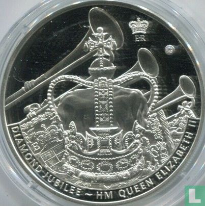 Jamaica 25 dollars 2011 (PROOF) "60th anniversary Accession of Queen Elizabeth II" - Afbeelding 2