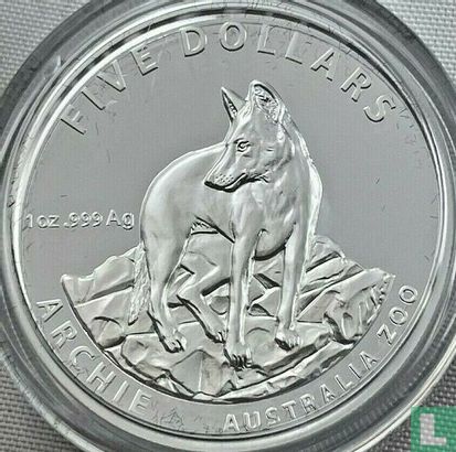 Australië 5 dollars 2017 (PROOF) "Archie - Alpine dingo" - Afbeelding 2