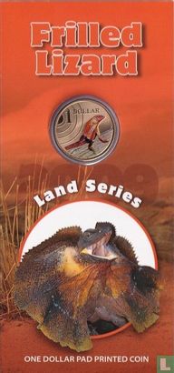 Australien 1 Dollar 2009 (Folder) "Frilled lizard" - Bild 1