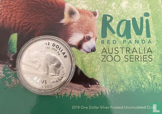 Australia 1 dollar 2018 (coincard) "Ravi - Red panda" - Image 1