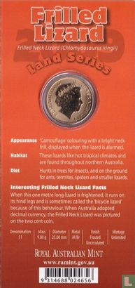 Australië 1 dollar 2009 (folder) "Frilled lizard" - Afbeelding 2