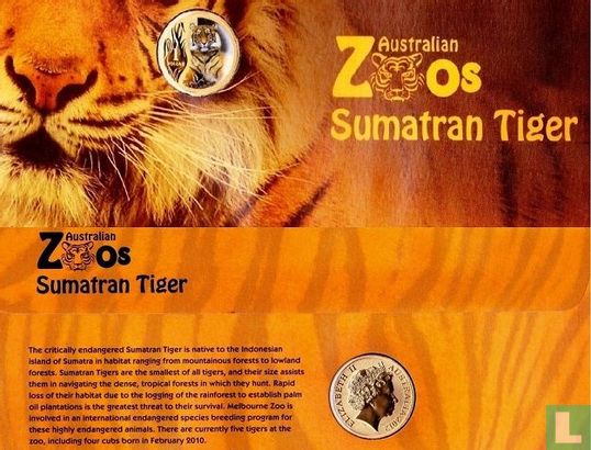 Australië 1 dollar 2012 "Sumatran tiger" - Afbeelding 3
