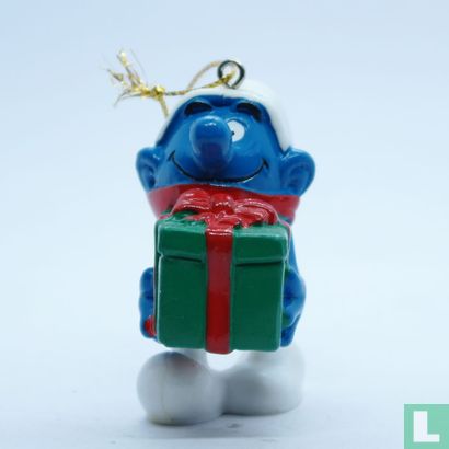 Christmas Smurf with packet - Image 1