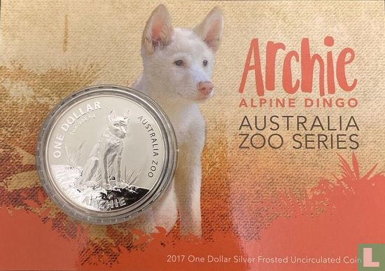 Australië 1 dollar 2017 (coincard) "Archie - Alpine dingo" - Afbeelding 1
