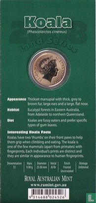 Australien 1 Dollar 2008 (Folder) "Koala" - Bild 2