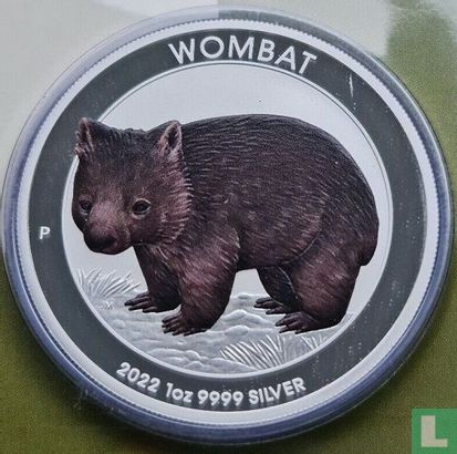 Australië 1 dollar 2022 (coincard) "Wombat" - Afbeelding 3