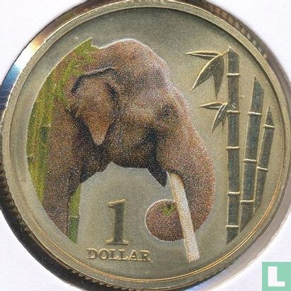 Australie 1 dollar 2012 "Asian elephant" - Image 2