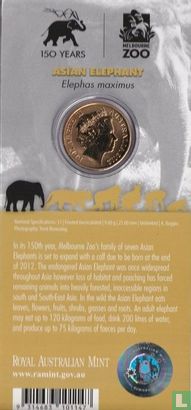 Australië 1 dollar 2012 (folder) "Asian elephant" - Afbeelding 2
