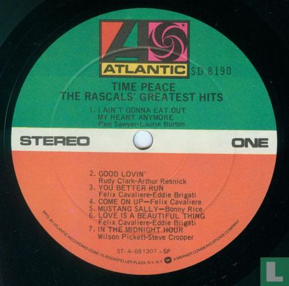 Time Peace - The Rascals' Greatest Hits - Image 3