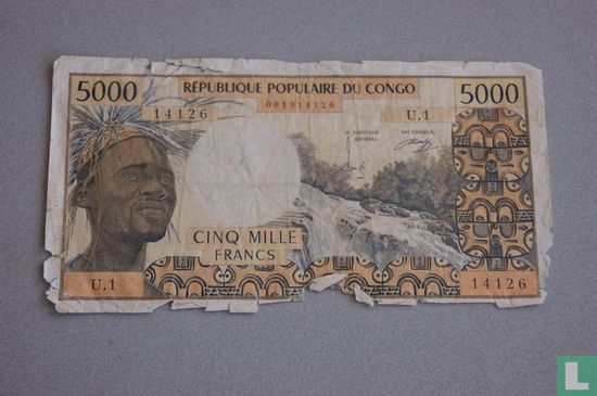 Congo 5000 Francs - Image 1