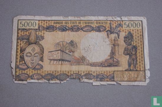 Congo 5000 Francs - Image 2