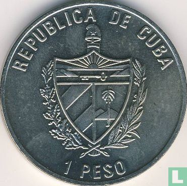 Cuba 1 peso 2004 "Iberian fauna in extinction - Iberian lynx" - Afbeelding 2