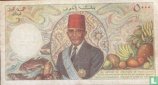  Comoros 5000 Francs - Image 2