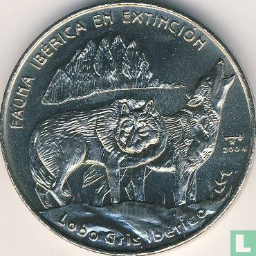 Cuba 1 peso 2004 "Iberian fauna in extinction - Iberian grey wolf" - Afbeelding 1