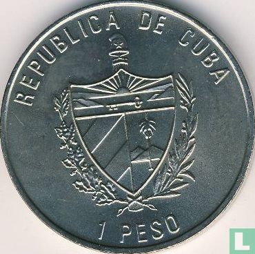 Cuba 1 peso 2004 "Iberian fauna in extinction - Iberian grey wolf" - Afbeelding 2