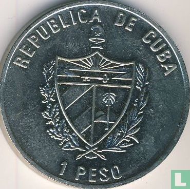 Cuba 1 peso 2004 "Iberian fauna in extinction - Peregrine falcon" - Image 2