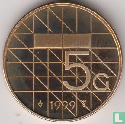 Netherlands 5 gulden 1999 (PROOF) - Image 1