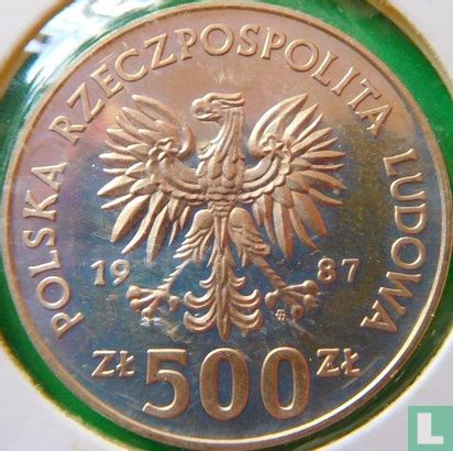 Polen 500 Zlotych 1987 (PP) "1988 Summer Olympics in Seoul" - Bild 1