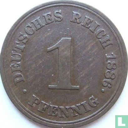 Duitse Rijk 1 pfennig 1886 (E) - Afbeelding 1
