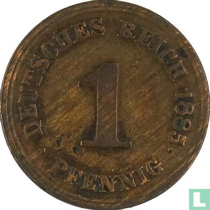 German Empire 1 pfennig 1885 (E) - Image 1