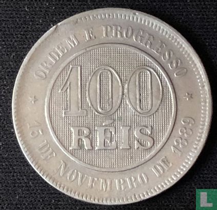 Brésil 100 réis 1895 - Image 2