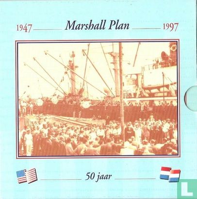 Pays-Bas 10 gulden 1997 (folder) "50th anniversary Marshall Plan" - Image 1